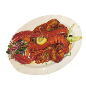 인도식 탄두리 바비큐 바다 가재 1마리 Indian Tandoori BBQ Lobster Plate